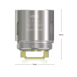 Coil HW3 Triple Cylindre 0,20 Ohm - Eleaf (pack de 3) Vaprotex SARL Maroc