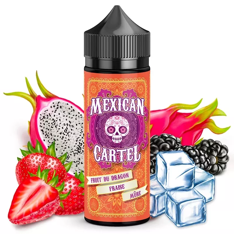 Mexican Cartel - Fruit du Dragon Fraise Mûre 00MG/100ML Vapitex Maroc