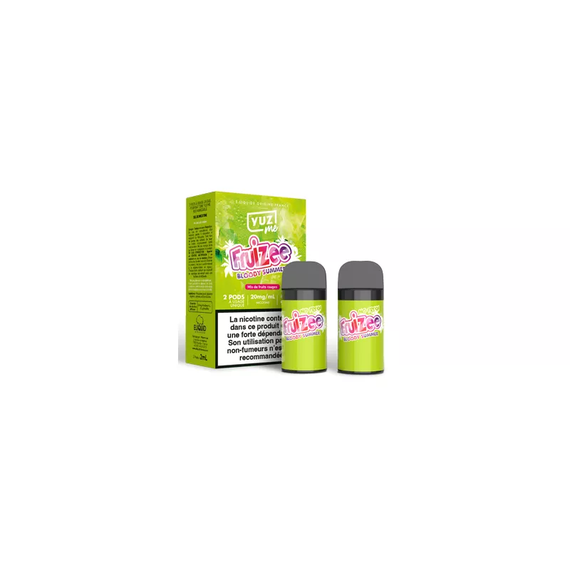 Pod/Puff - YuzMe Bloody Summer No Fresh 2 recharges 2ML (600 puffs) Vapitex Maroc