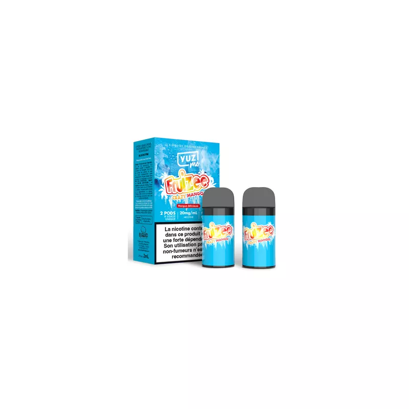 Pod/Puff - YuzMe  Crazy Mango 2 recharges 2ML (600 puffs) Vapitex Maroc