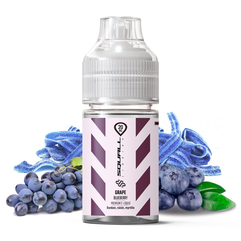 Squall - Grappe Bleuberry 30ml - Salt Nicotine Vapitex Maroc