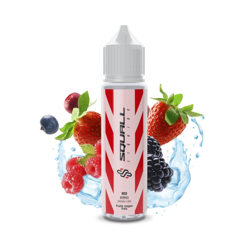 Squall - Red Berries 50ML, 00MG/03MG/6MG Vapitex Maroc